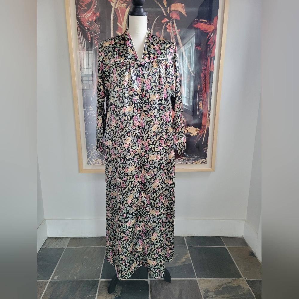 Vintage Christian Dior floral housedress.